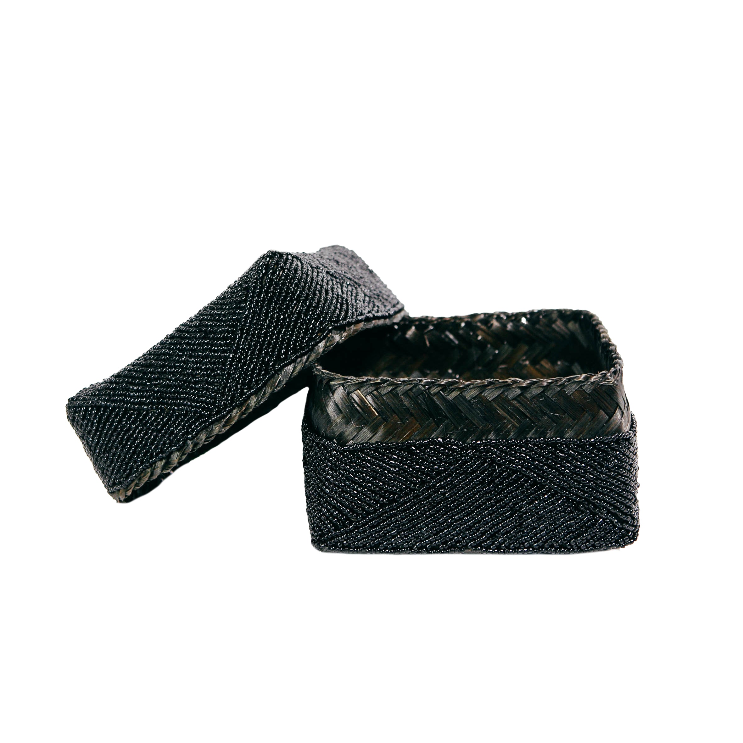 The Beaded Basket - Black - L