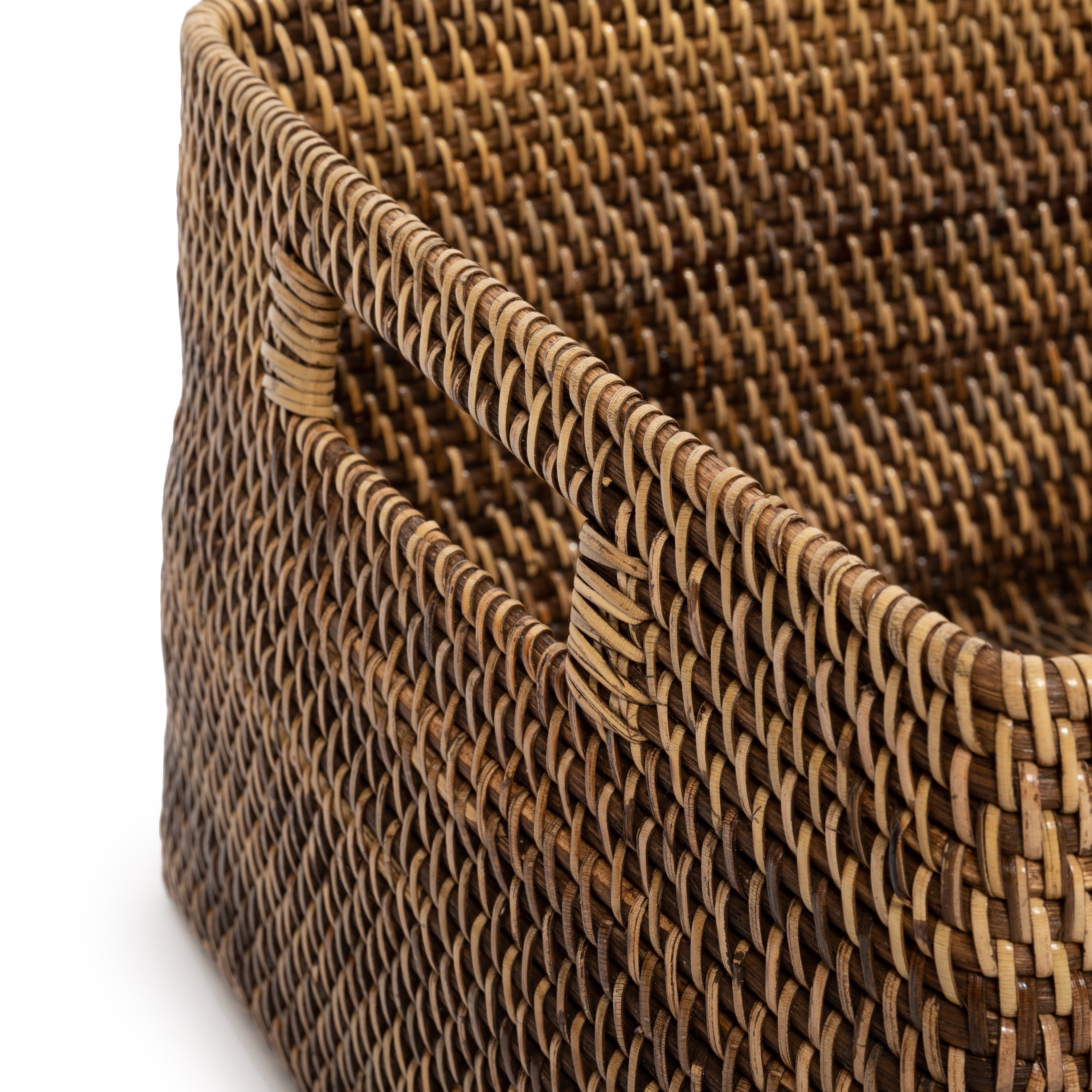 The Colonial Magazine Basket - Natural Brown - L