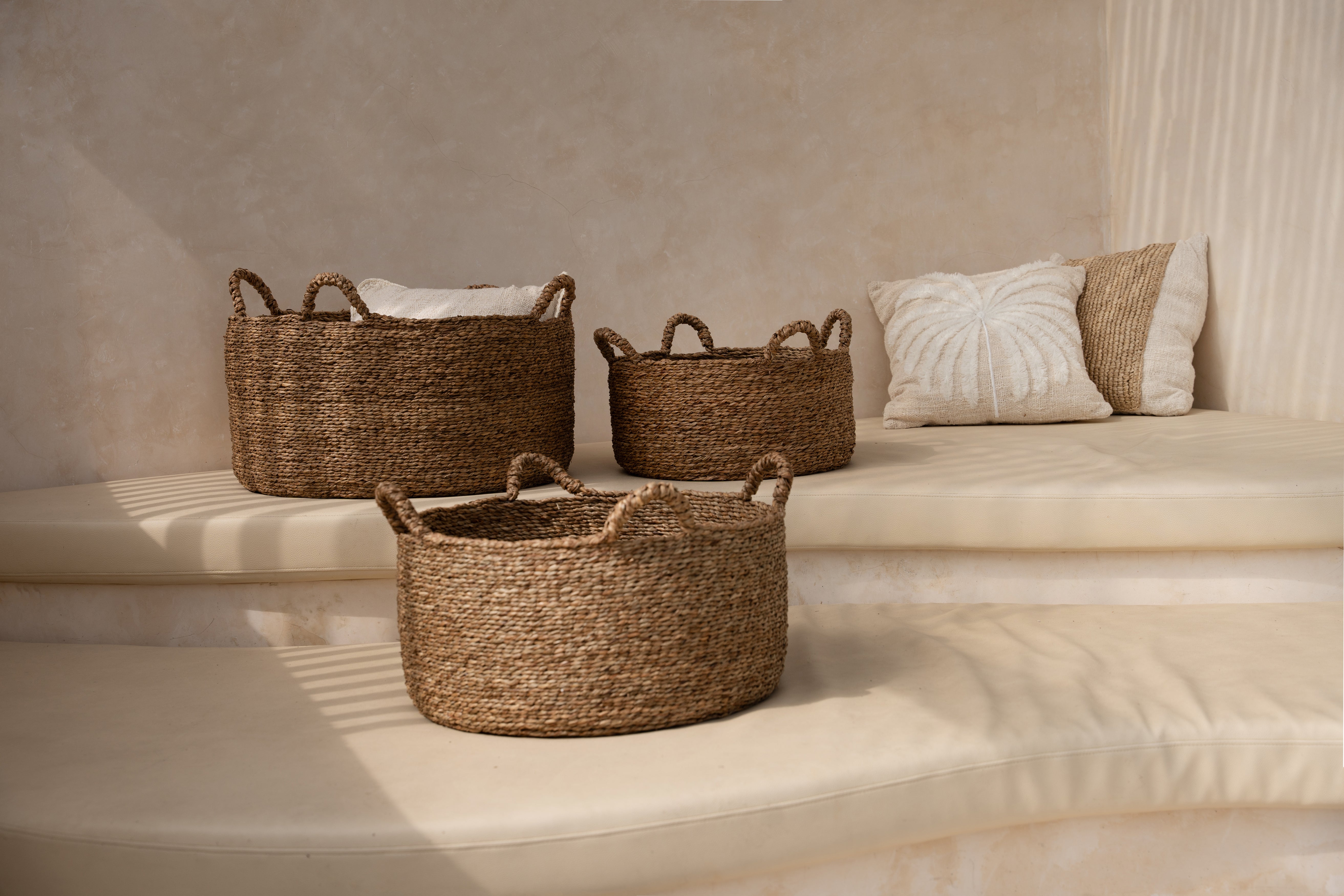 Les Quatre Mains Baskets - Natural - L