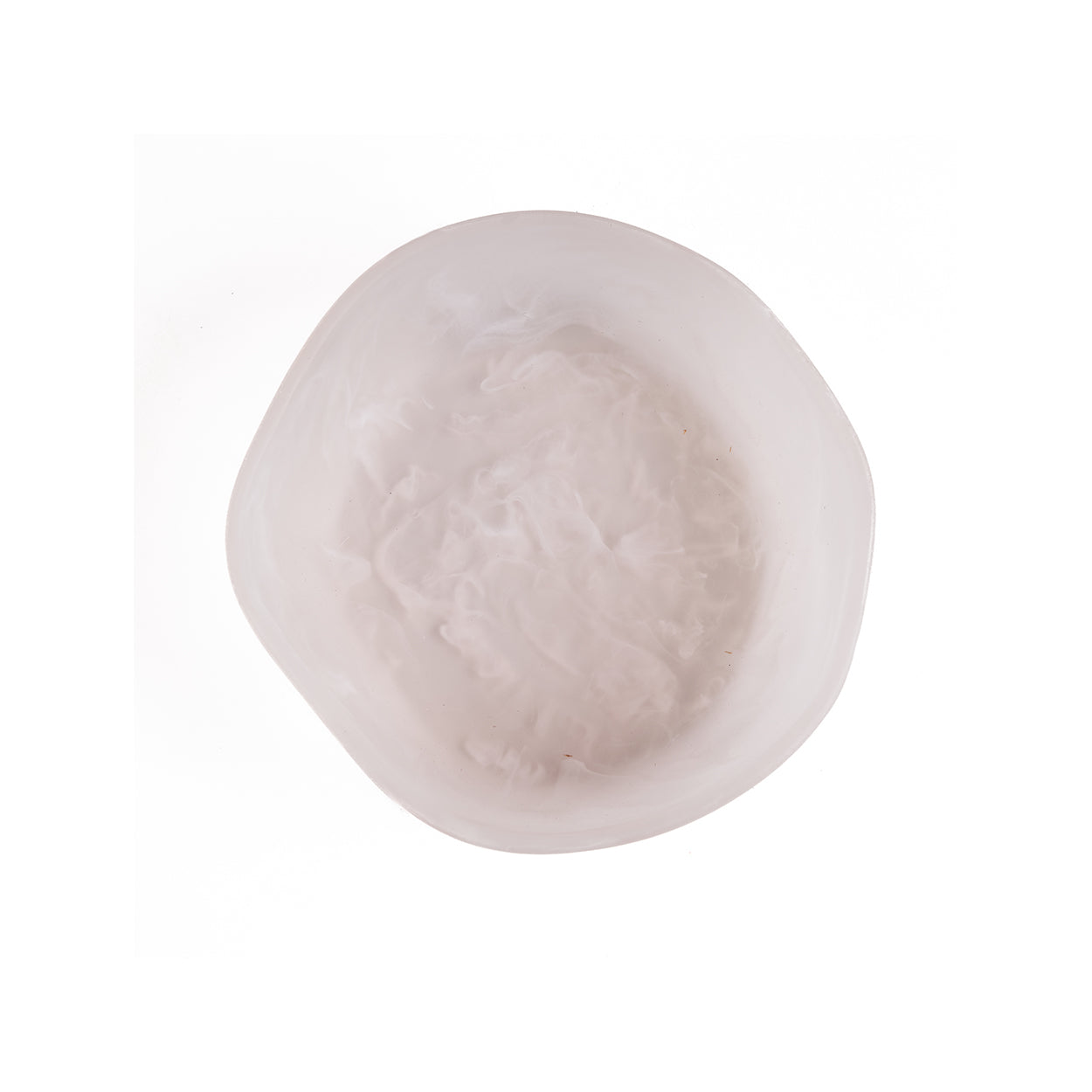 The Resin Organic Bowl - Pink White - S