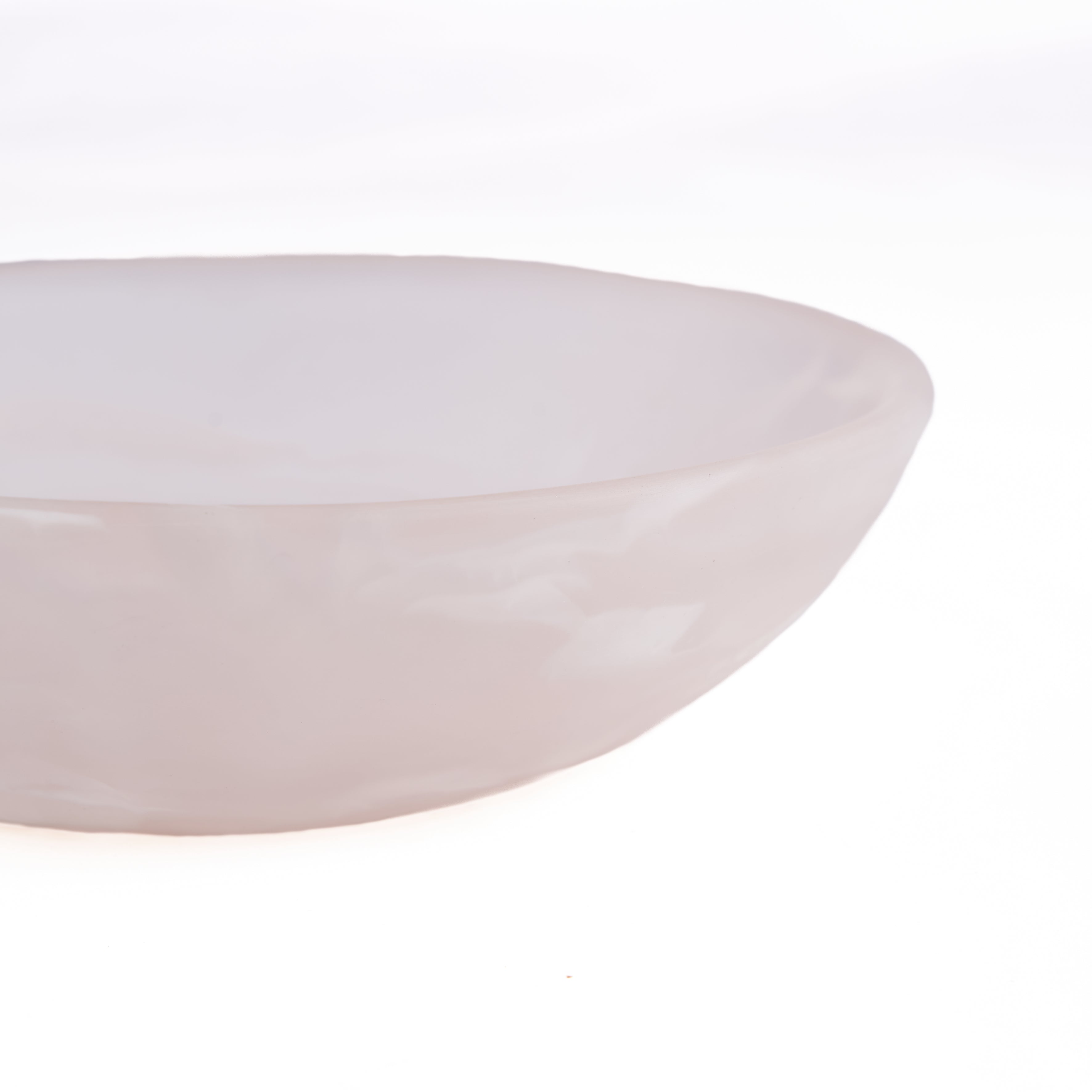 The Resin Organic Bowl - Pink White - M