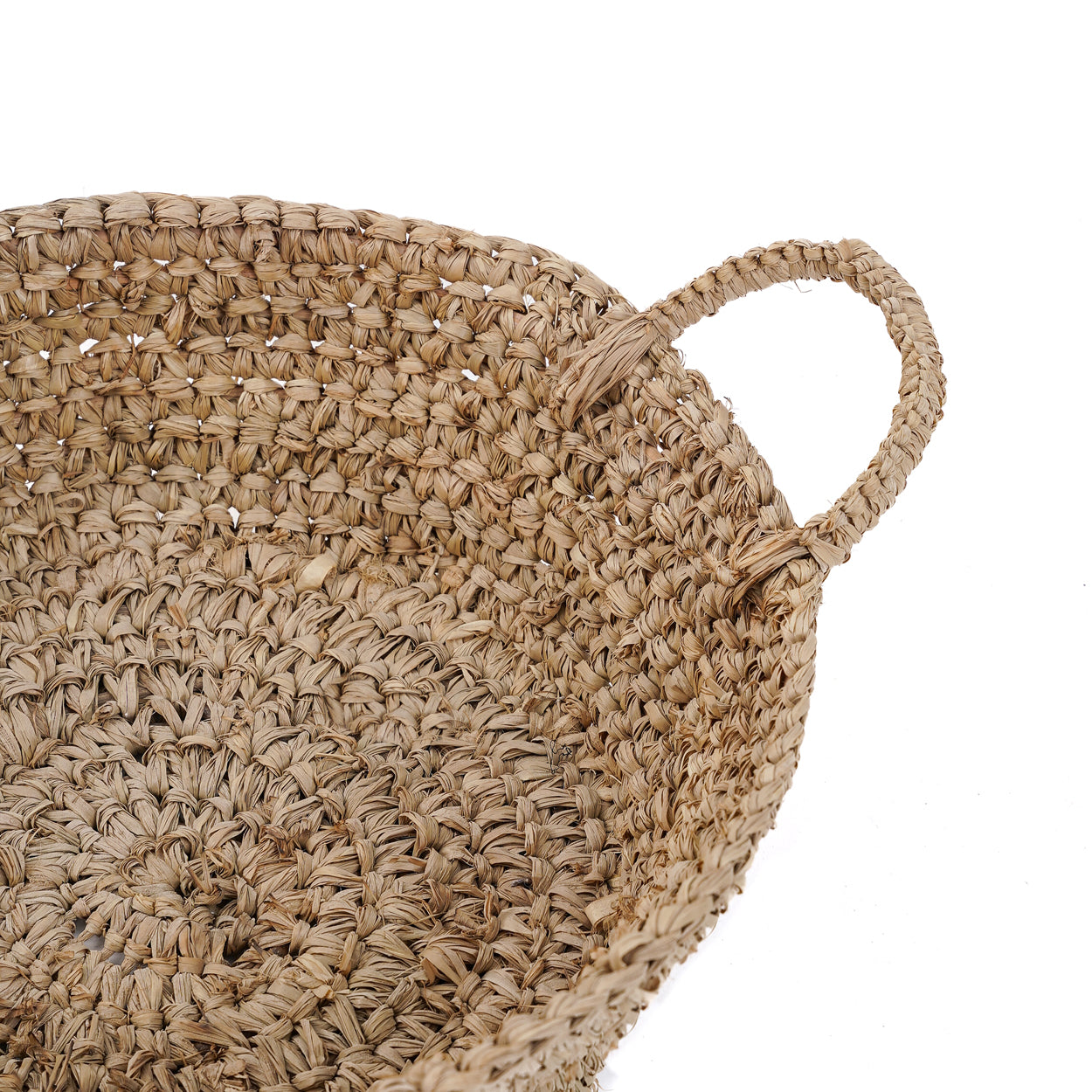 The Raffia Basket Trays - Natural - L