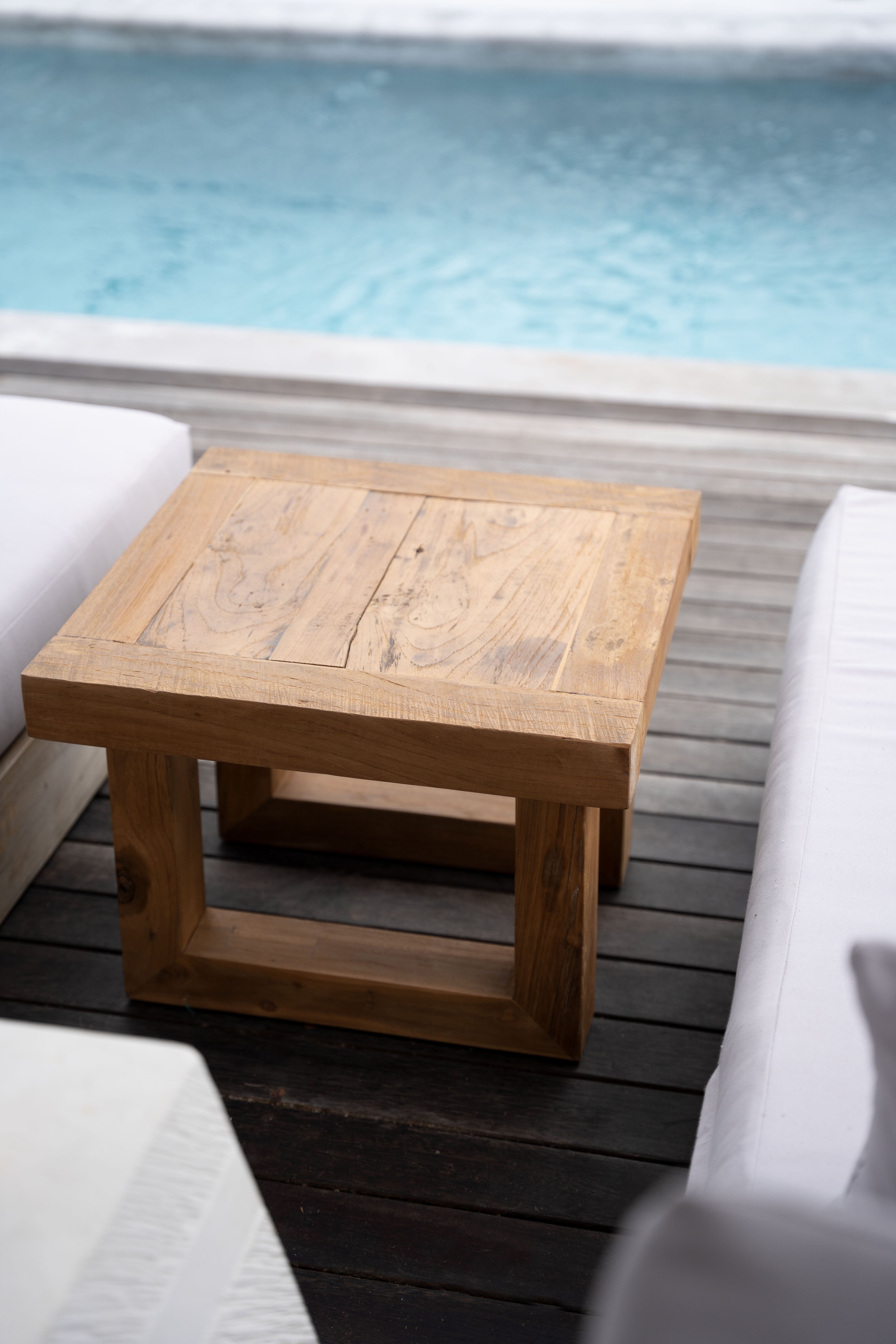 The Reclaimed Teak Side Table - Natural