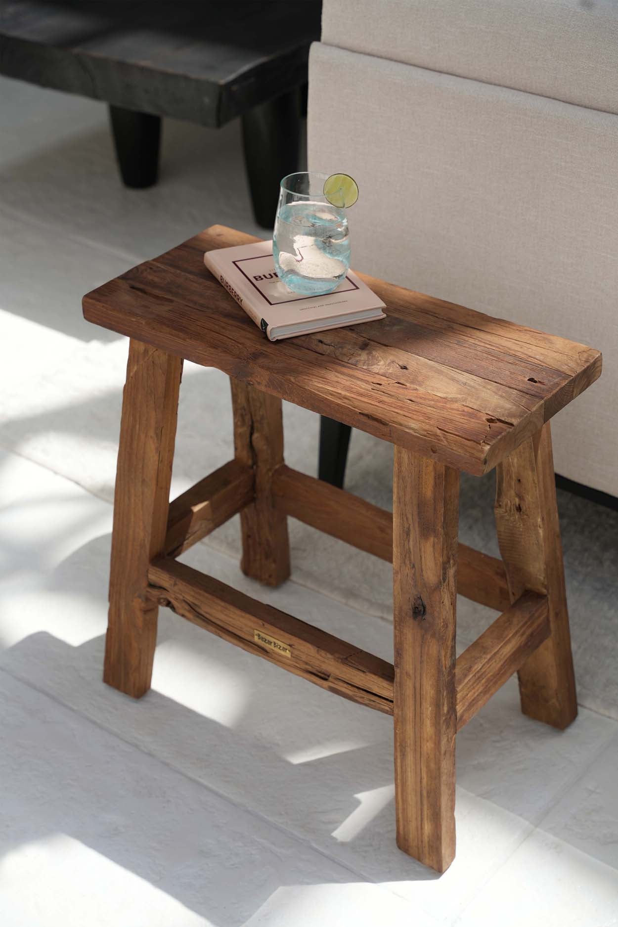 The Fab Rustic Stool - Natural