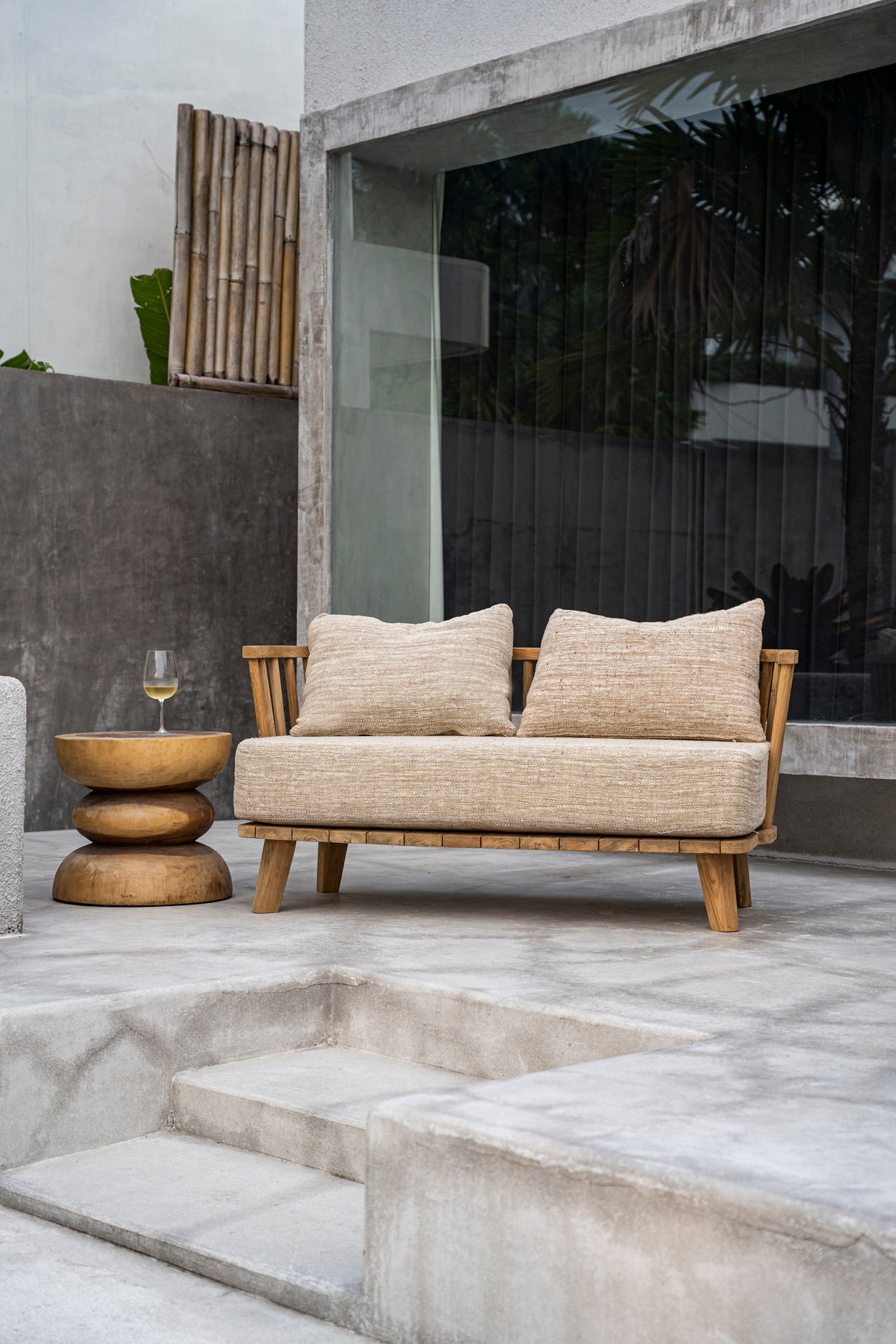 The Malawi Two Seater - Natural Beige