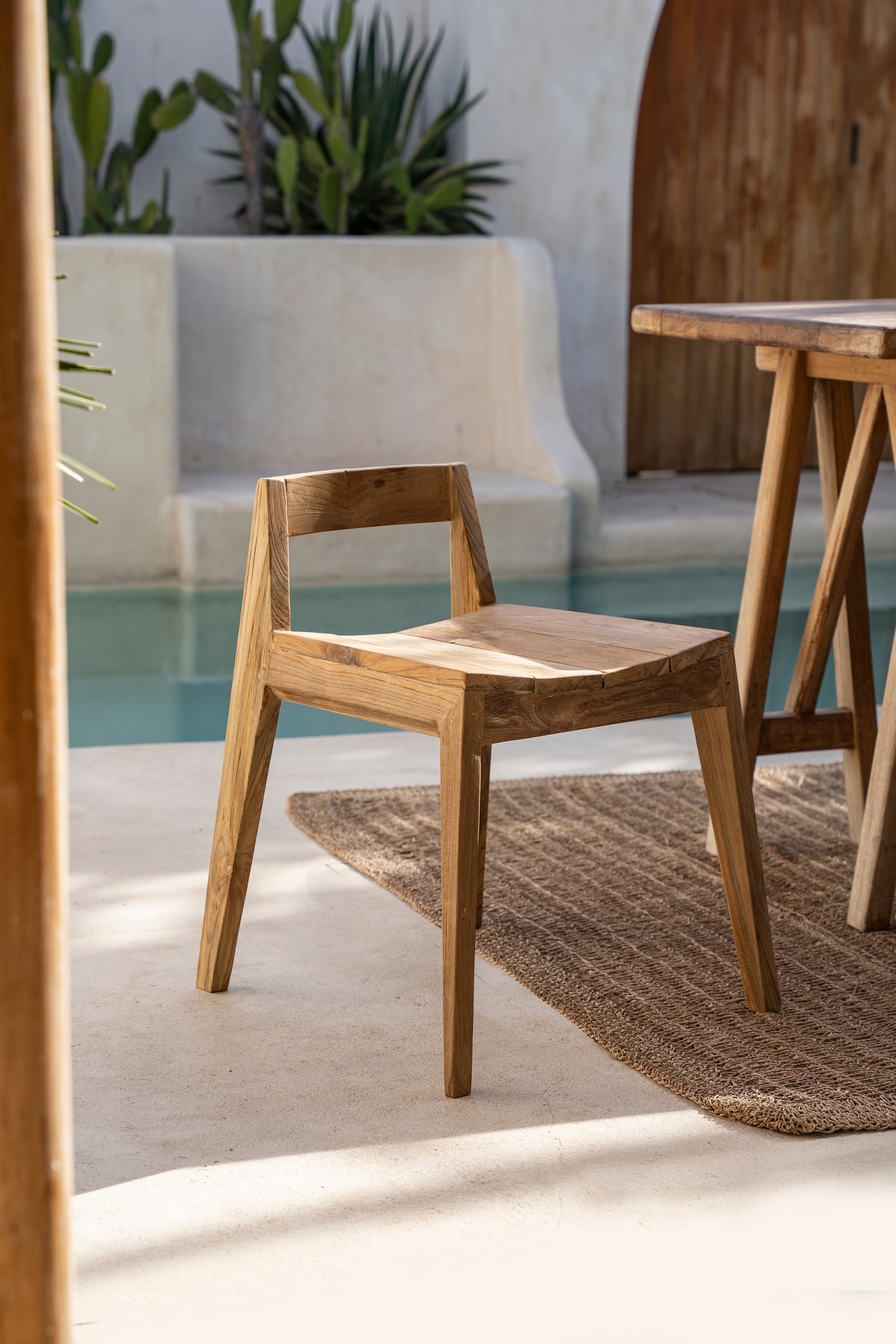 The Ydra Dining Chair - Natural - Outdoor