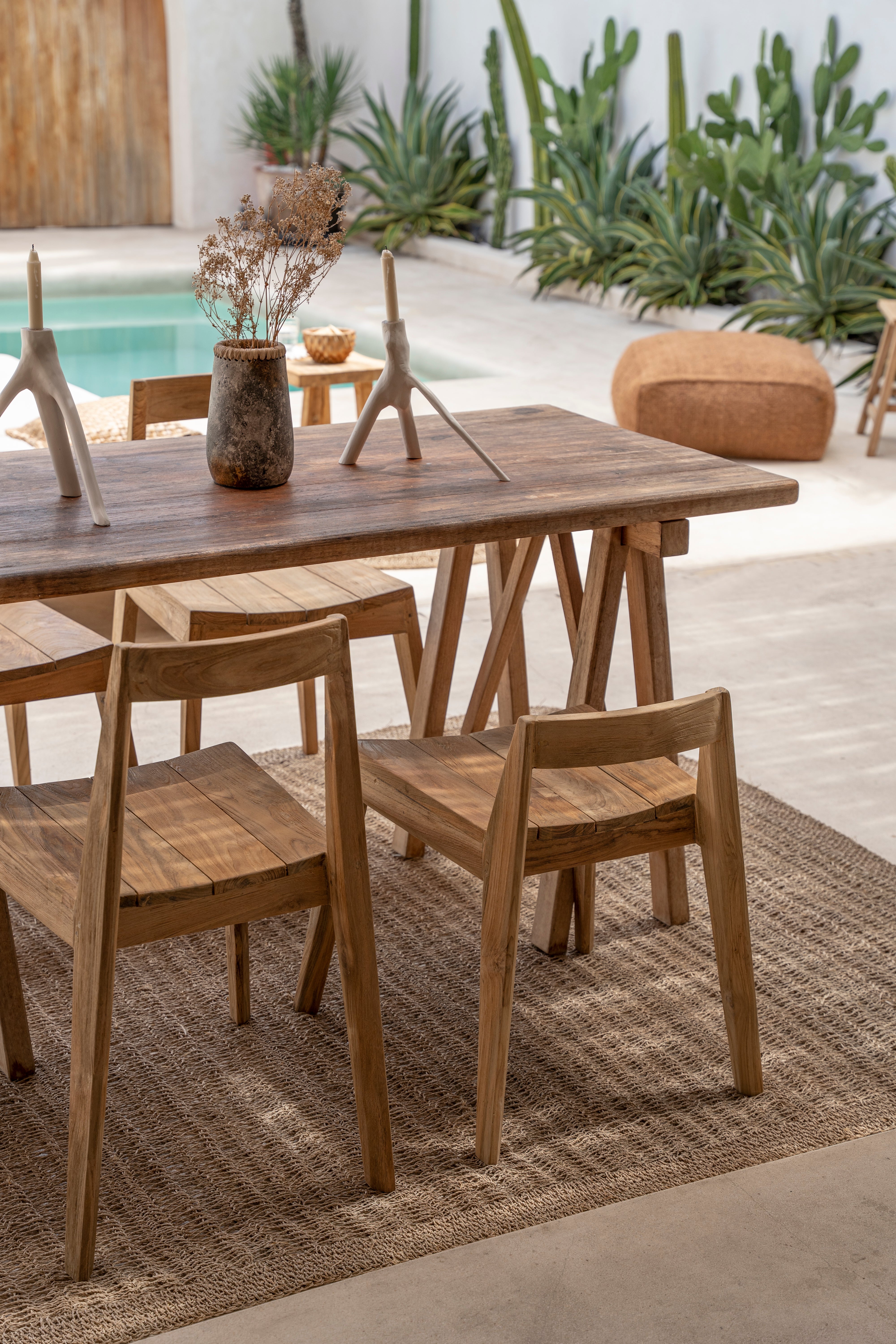 The Paxi Dining Chair - Natural - Outdoor