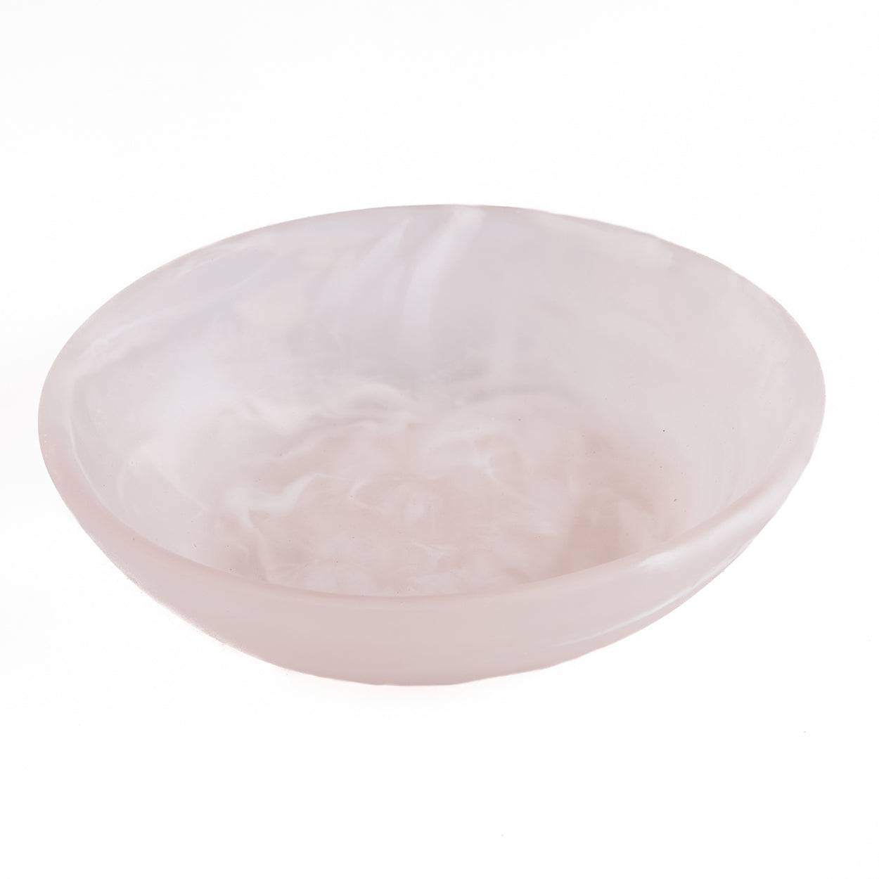 The Resin Organic Bowl - Pink White - M